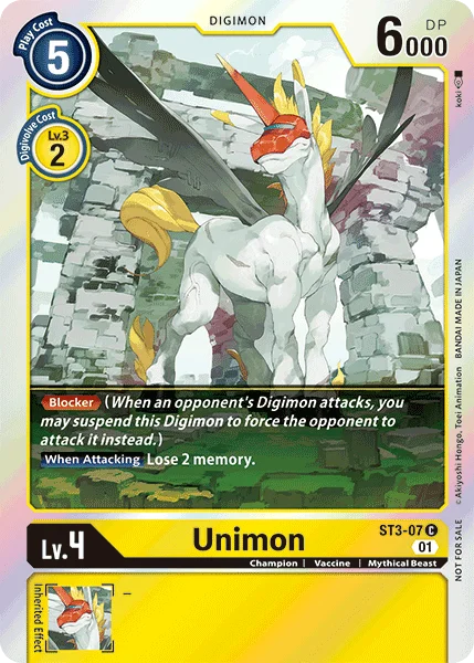 Unimon - ST3-07 C - Common Official Tournament Pack Vol.4