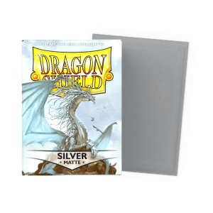 Dragon Shield Standard Size Sleeves - Matte Silver x100