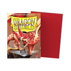 Dragon Shield Standard Size Sleeves - Matte Ruby x100