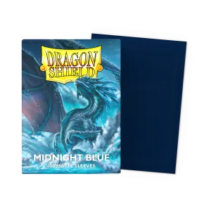 Dragon Shield Standard Size Sleeves - Matte Midnight Blue x100