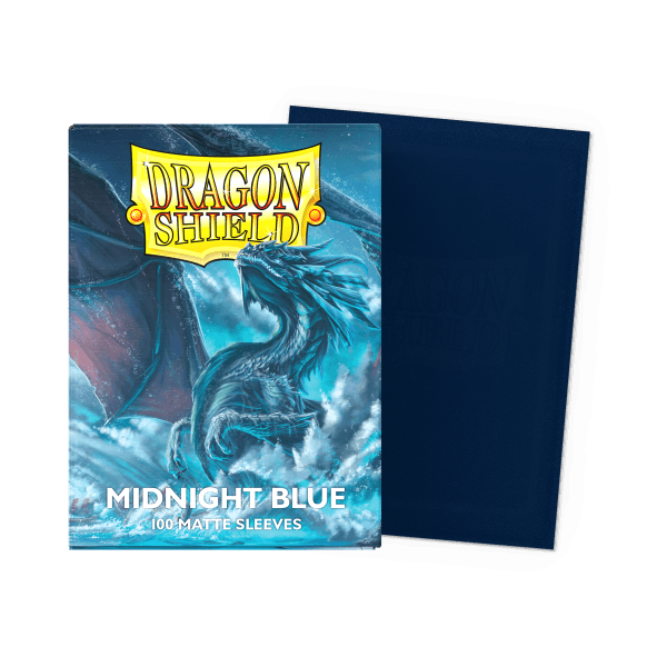 Dragon Shield Standard Size Sleeves - Matte Midnight Blue x100