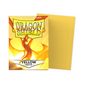 Dragon Shield Standard Size Sleeves - Matte Yellow x100