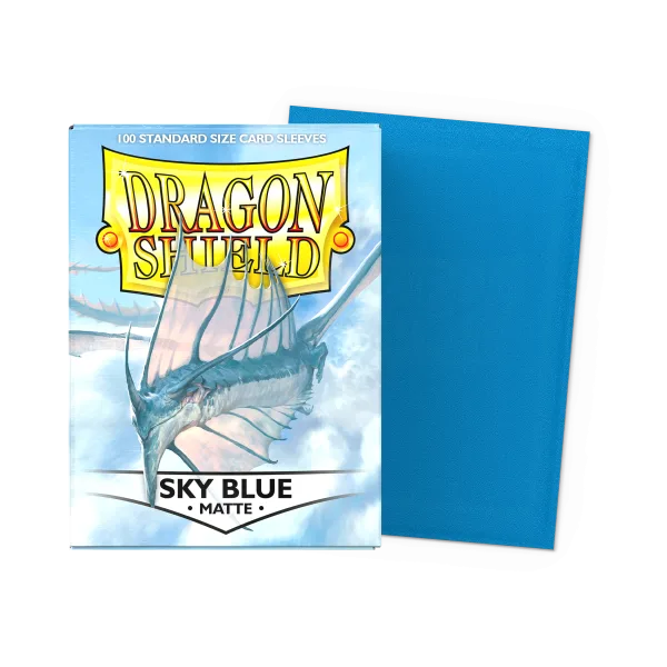 Dragon Shield Standard Size Sleeves - Matte Sky Blue x100