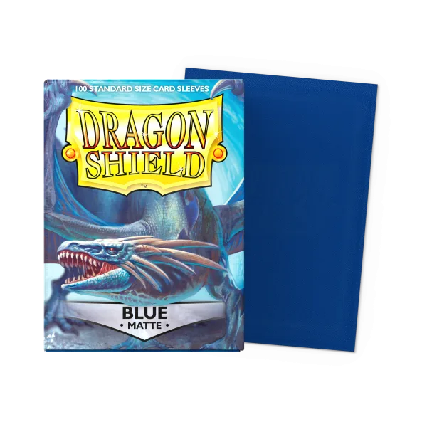 Dragon Shield Standard Size Sleeves - Matte Blue x100