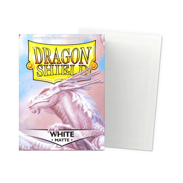 Dragon Shield Standard Size Sleeves - Matte White x100