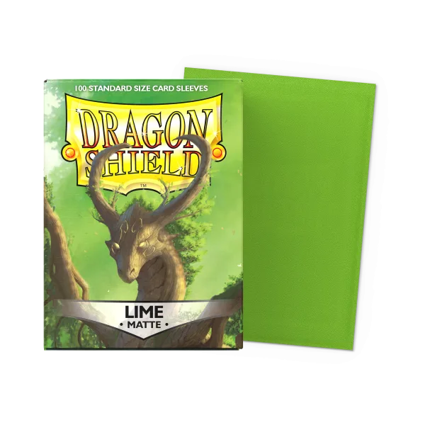 Dragon Shield Standard Size Sleeves - Matte Lime x100
