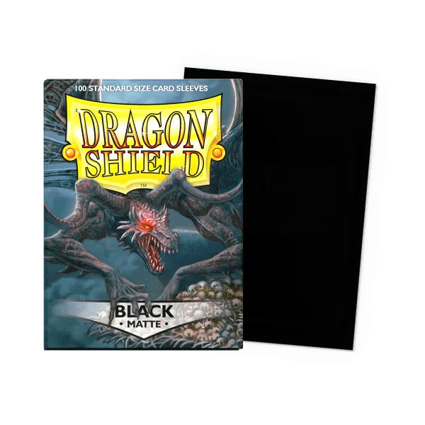 Dragon Shield Standard Size Sleeves - Matte Black x100