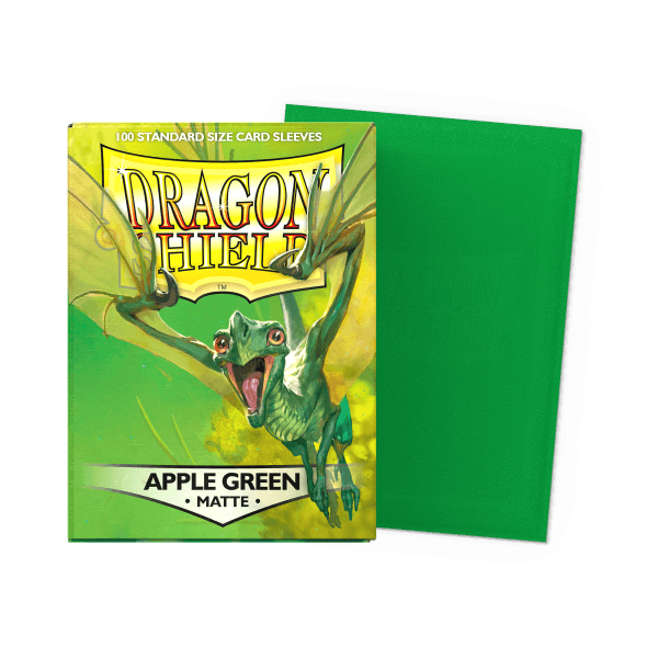 Dragon Shield Standard Size Sleeves - Matte Apple Green x100