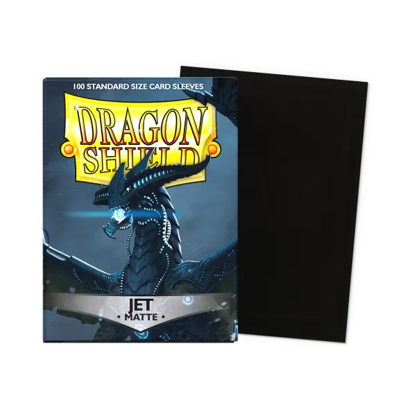 Dragon Shield Standard Size Sleeves - Matte Jet x100