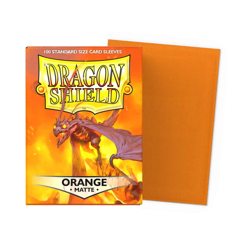 Dragon Shield Standard Size Sleeves - Matte Orange x100