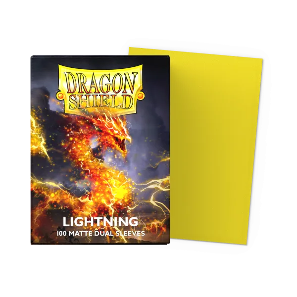 Dragon Shield Standard Size Sleeves - Dual Matte Lightning x100