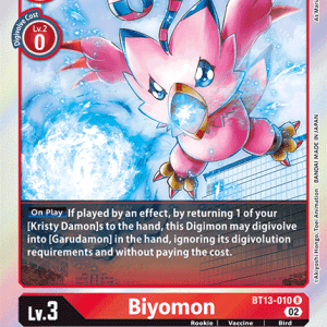 Biyomon - BT13-010 - Rare