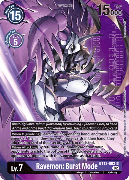 Ravemon: Burst Mode - BT13-092 - Alternative Art 2