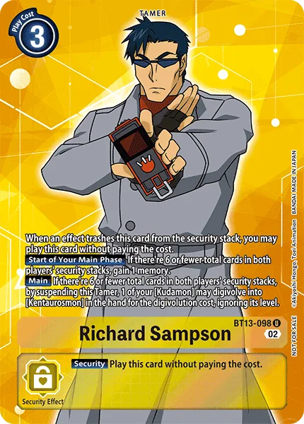 Richard Sampson - BT13-098 - Box Topper
