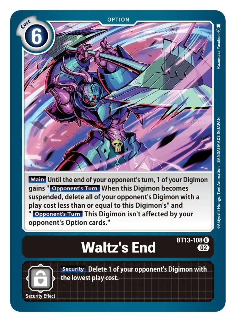 Waltz's End - BT13-108 - Uncommon