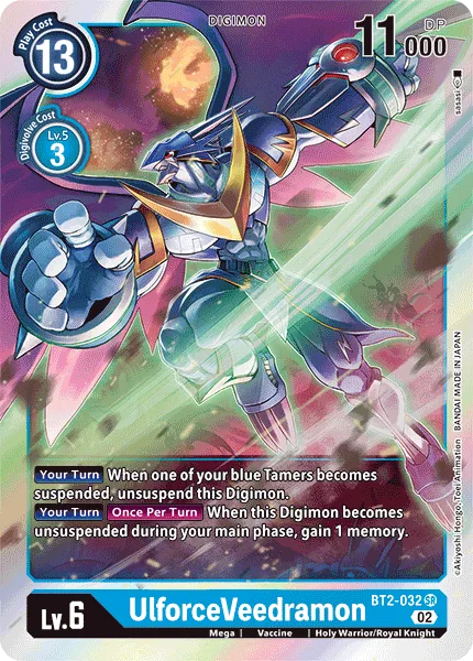 UlforceVeedramon - BT2-032 Super Rare RB