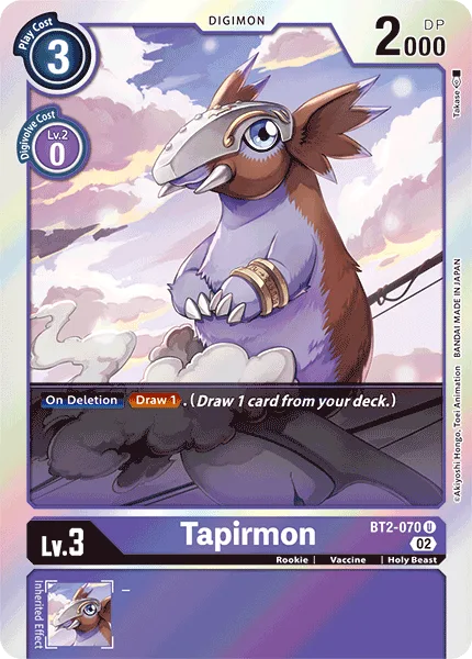 Tapirmon - BT2-070 Uncommon RB