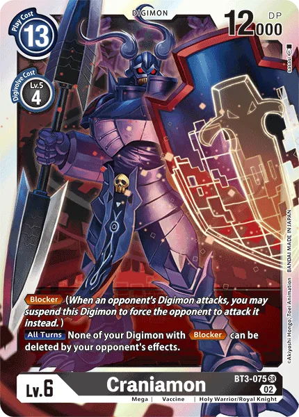 Craniummon - BT3-075 Super Rare RB