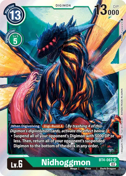 Nidhoggmon - BT4-062 Super Rare RB