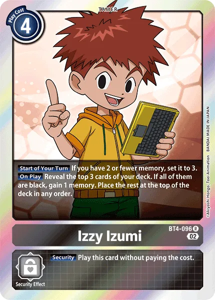 Izzy Izumi - BT4-096 Rare RB