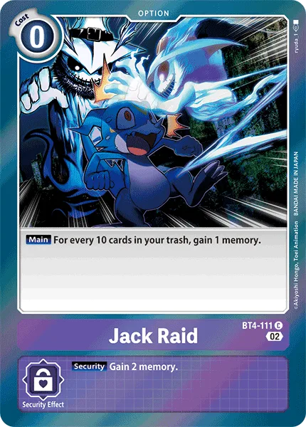 Jack Raid - BT4-111 Common RB