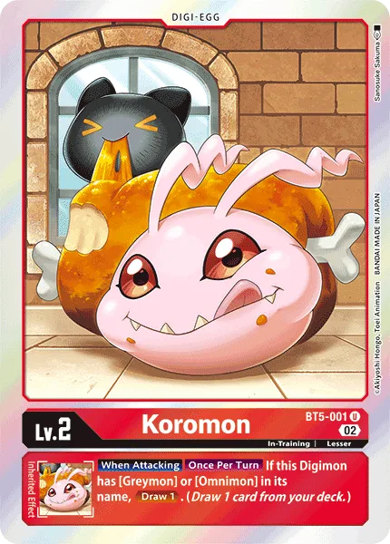Koromon - BT5-001 Uncommon RB