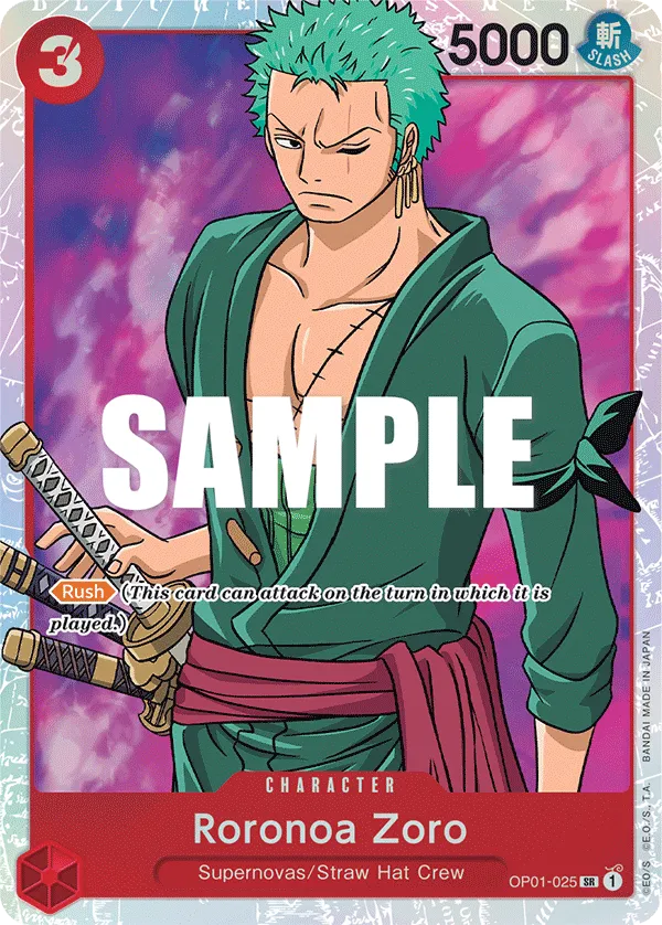 Roronoa Zoro (025) OP01-025 SR