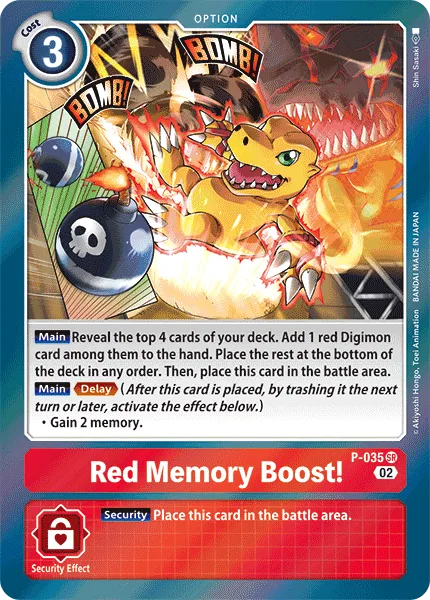 Red Memory Boost! - P-035 Super Rare RB