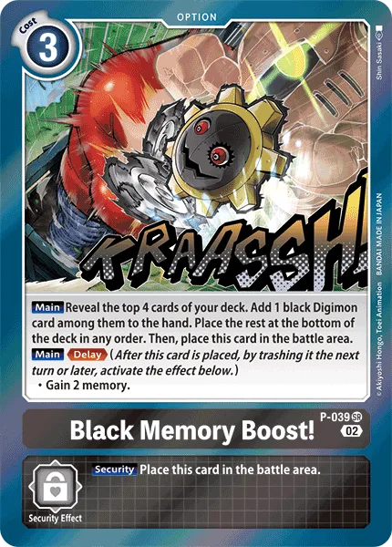 Black Memory Boost! - P-039 Super Rare RB