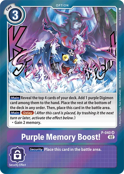 Purple Memory Boost! - P-040 Super Rare RB