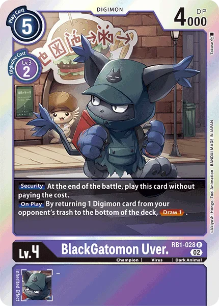 BlackGatomon Uver. - RB1-028 Rare