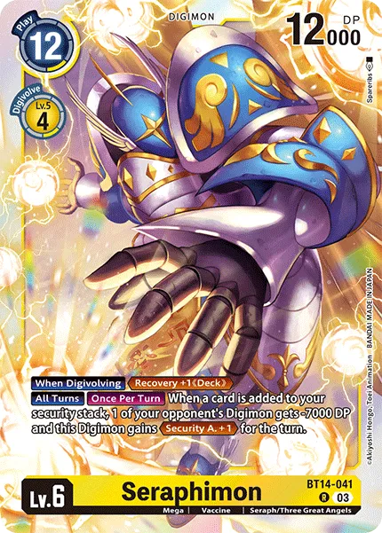 Seraphimon	Rare	BT14-041 R