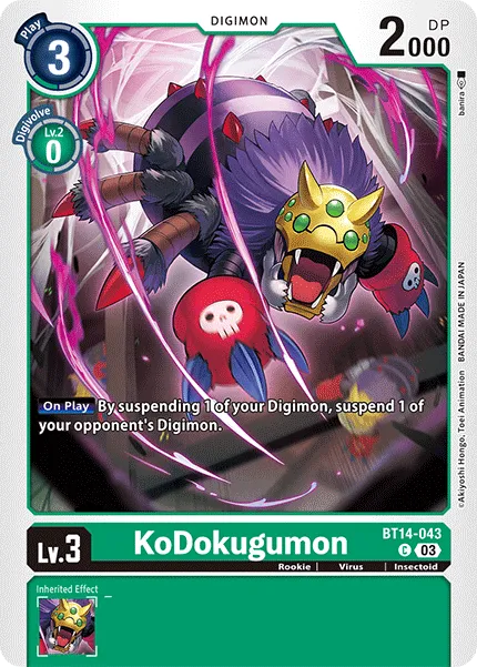 KoDokugumon	Common	BT14-043 C