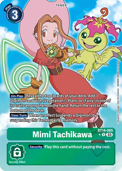 Mimi Tachikawa (Alternate Art)	Rare	BT14-085 R