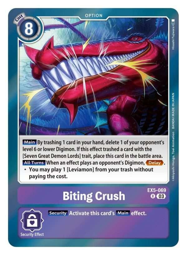 Biting Crush - EX5-069- Rare