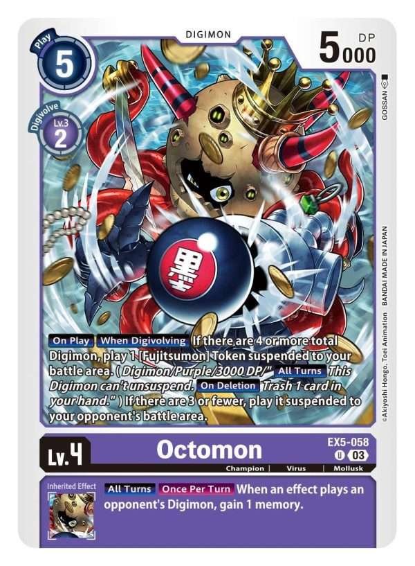 Octomon - EX5-058- Uncommon