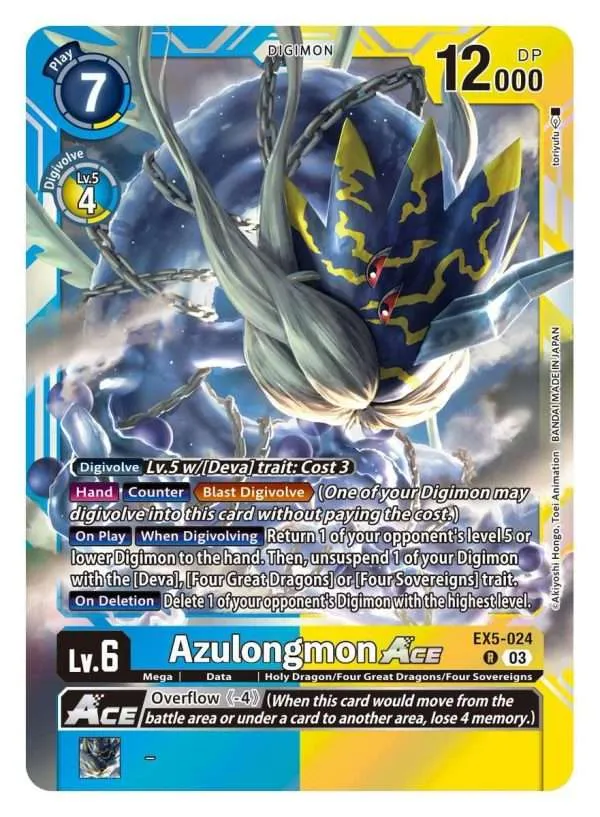 Azulongmon ACE - EX5-024- Rare