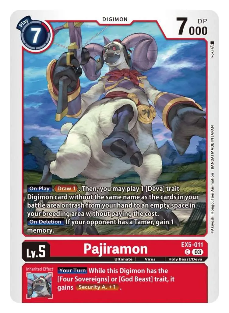 Pajiramon - EX5-011- Common