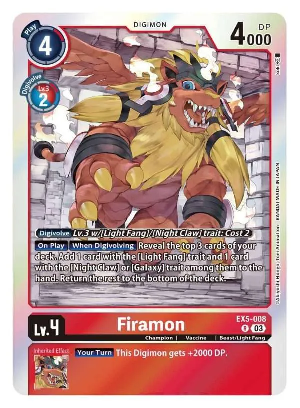 Firamon - EX5-008- Rare