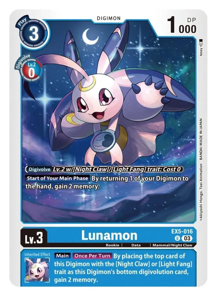 Lunamon - EX5-016- Uncommon
