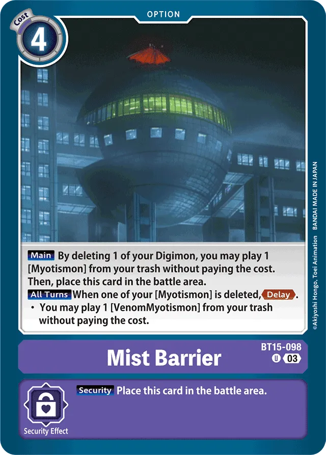 Mist Barrier - BT15-098 - Uncommon