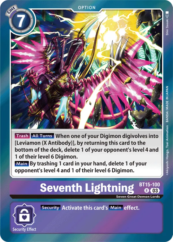 Seventh Lightning - BT15-100 - Rare