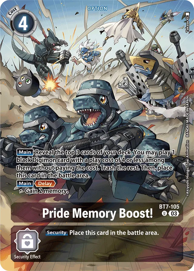 Pride Memory Boost! - BT7-105 - Alternative Art ST17