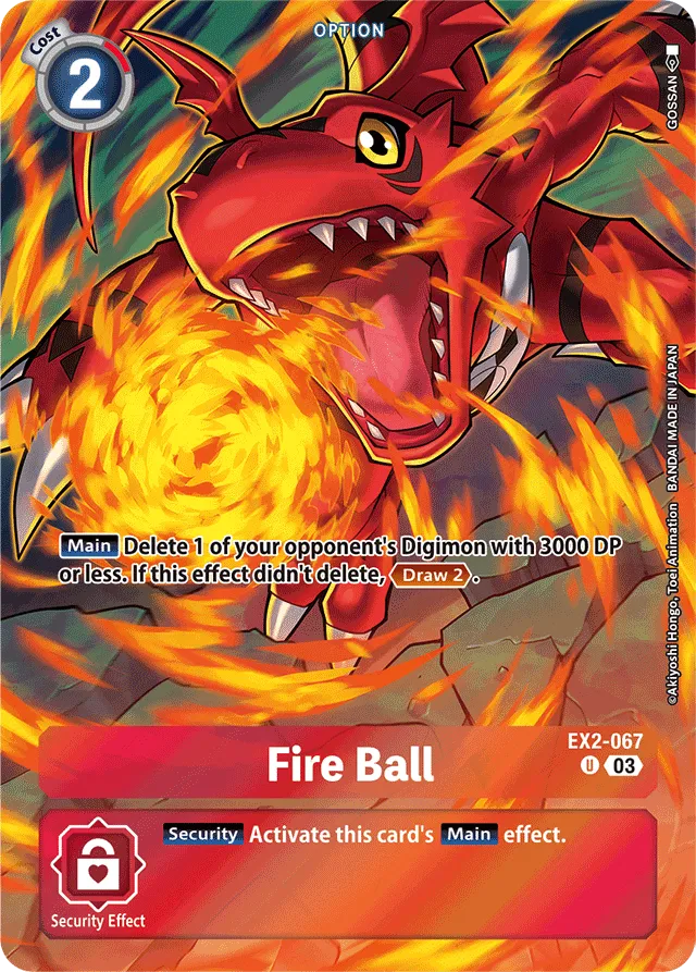 Fire Ball - EX2-067 - Alternative Art ST17