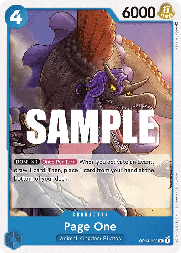 Page One - OP4-053 Uncommon