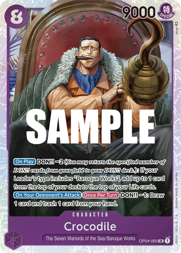 Crocodile - OP4-060 Super Rare