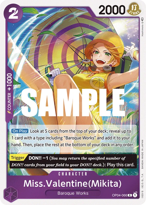 Miss.Valentine(Mikita) - OP4-066 Rare