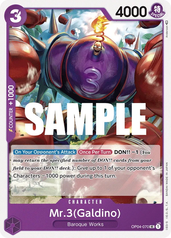 Mr.3 (Galdino) - OP4-070 Uncommon