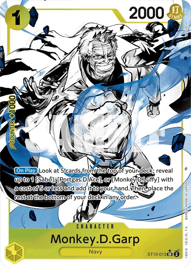 Monkey.D.Garp - ST13-013 Super Rare Parallel