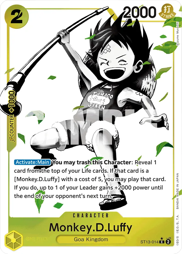 Monkey.D.Luffy - ST13-014 Common Parallel